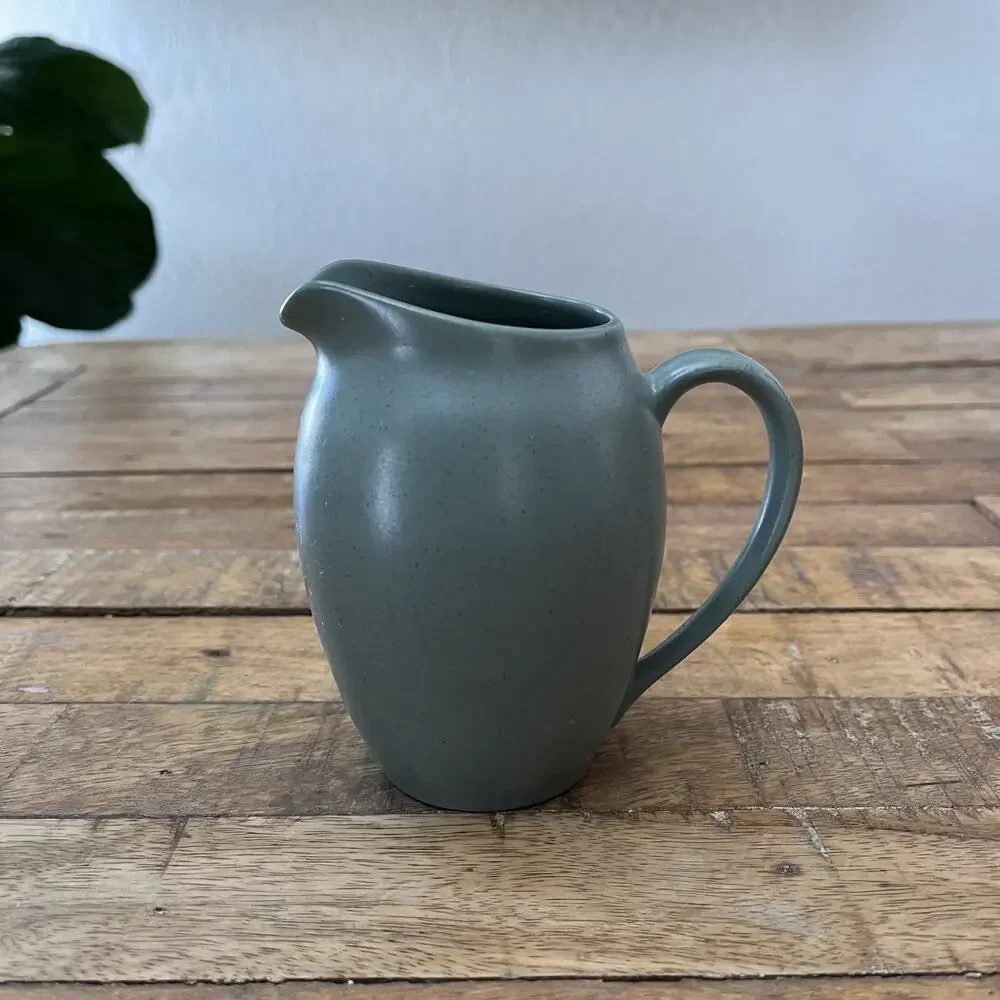Noritake Creamer Colorwave Green 10oz Stoneware Speckled Green #8485